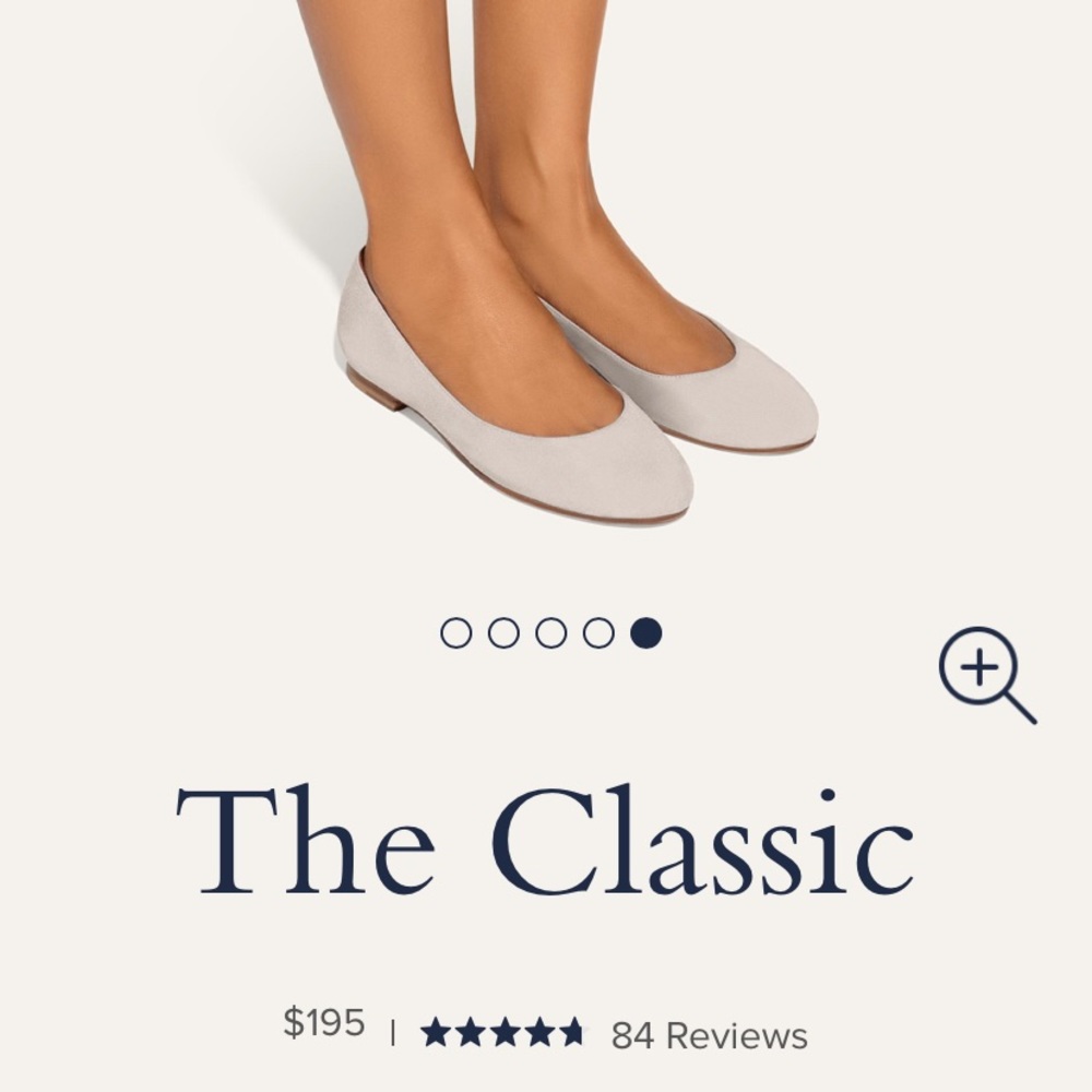 Margaux - Never Worn Suede and Leather Flat